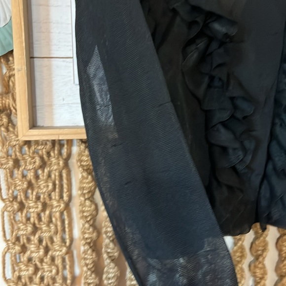 SoldddUlla Johnson Theodora pullover top in Noir small - Picture 6 of 8